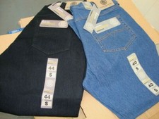 Mens Kam Stretch Jeans 40" To 64" IN Stonewash Denim Or Black