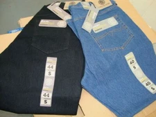 Mens Kam Stretch Jeans 40" To 64" IN Stonewash Denim Or Black