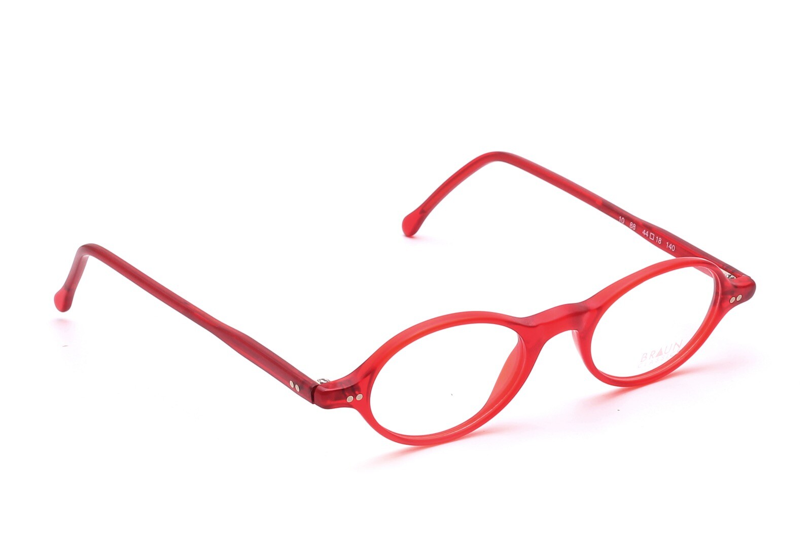 Braun Classics Brille Oval Rot 44-18 мм Унисекс Мод 10 col 88 Сделано в Германии BC1