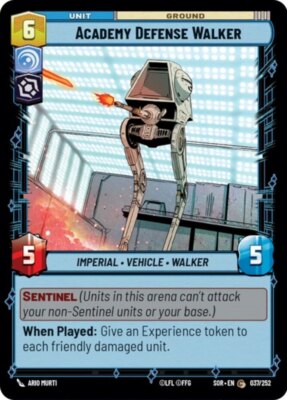 x3 Academy Defense Walker C Star Wars Spark of Rebellion M/NM