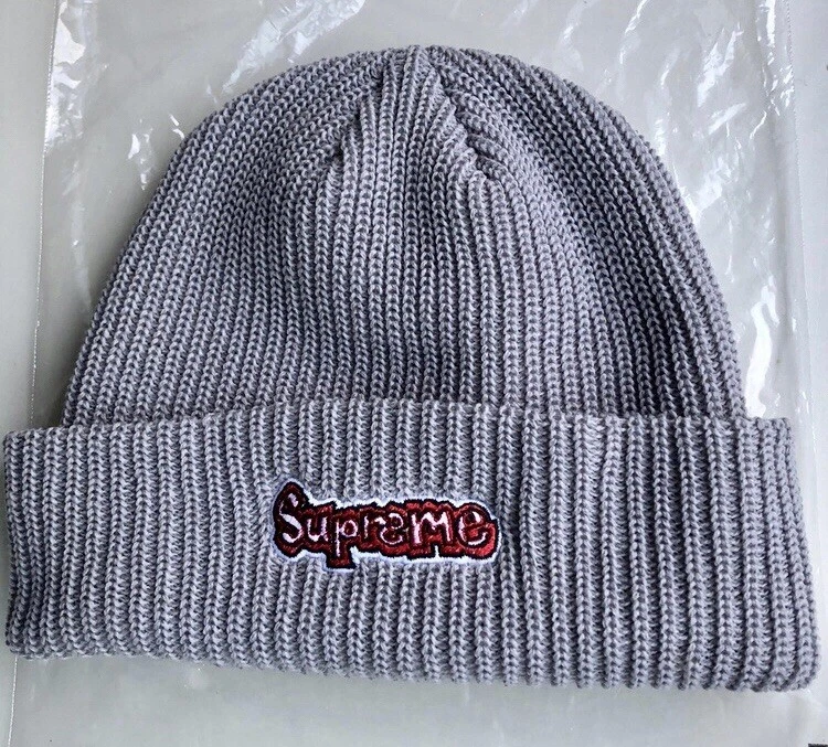 SUPREME neuf GONZ BEANIE gris
