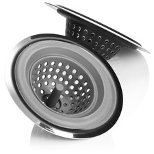 2x Abflusssieb, Sieb für Küchenspüle, Badewanne und Ausguss [Auswahl variiert]