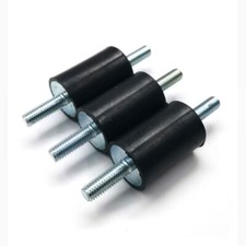 Rubber Mount Anti Vibration M6 Double Male Thread Silentblock Ø20mm 25mm 30mm