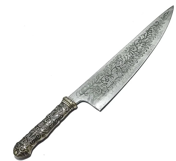 Faca Vorpal com suporte de exibição Alice Madness Returns faca cosplay com suporte - Imagem 2 de 4