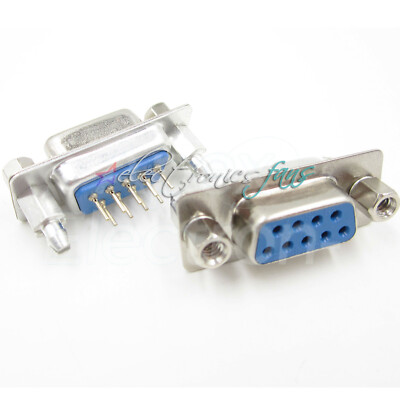 5PCS 9 pin D-Sub DB9 Female 180° PCB Steckverbinder Solder Typ SteckverbinderASS