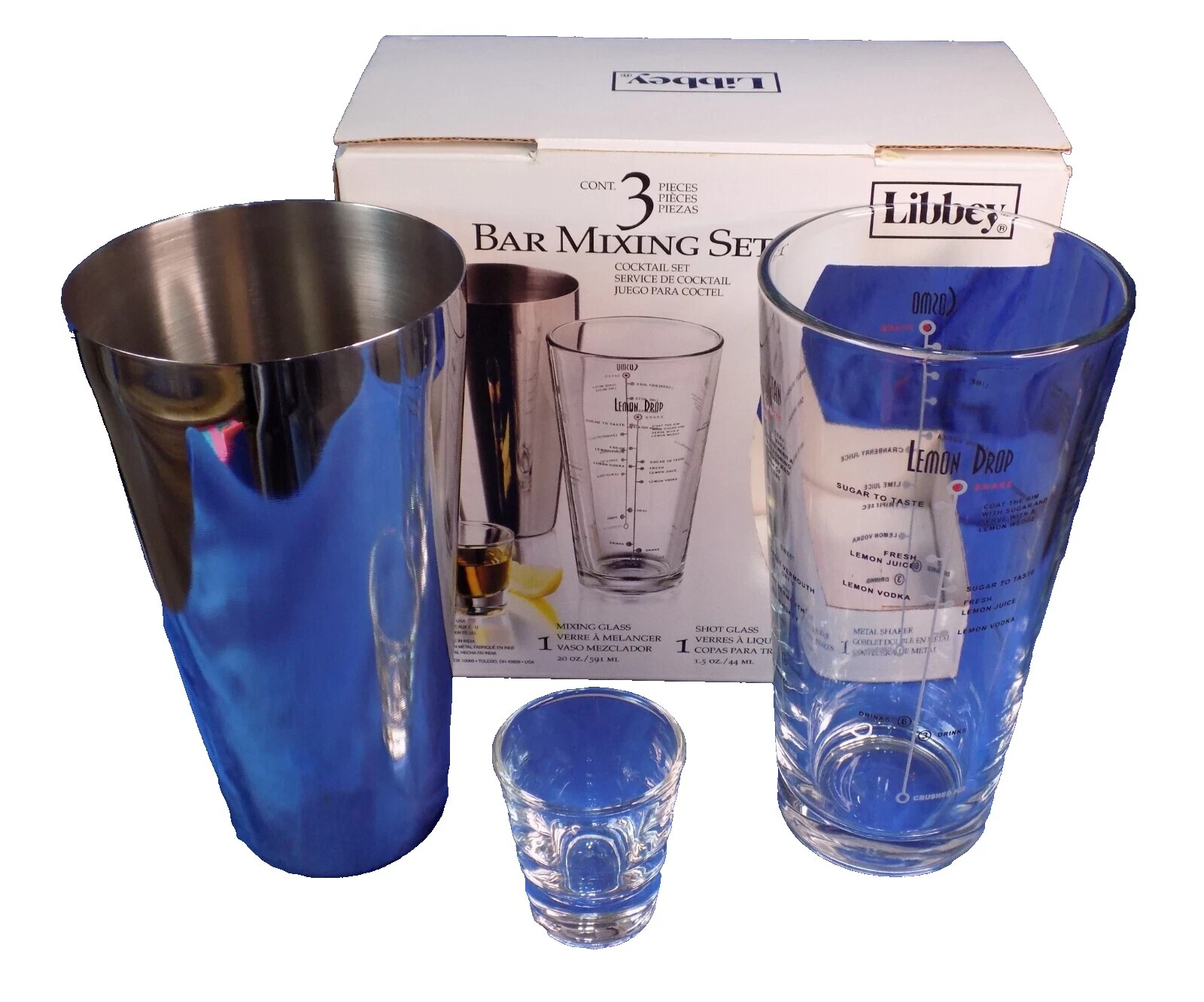 Libbey Glass Cocktail Bartender Kits Sets