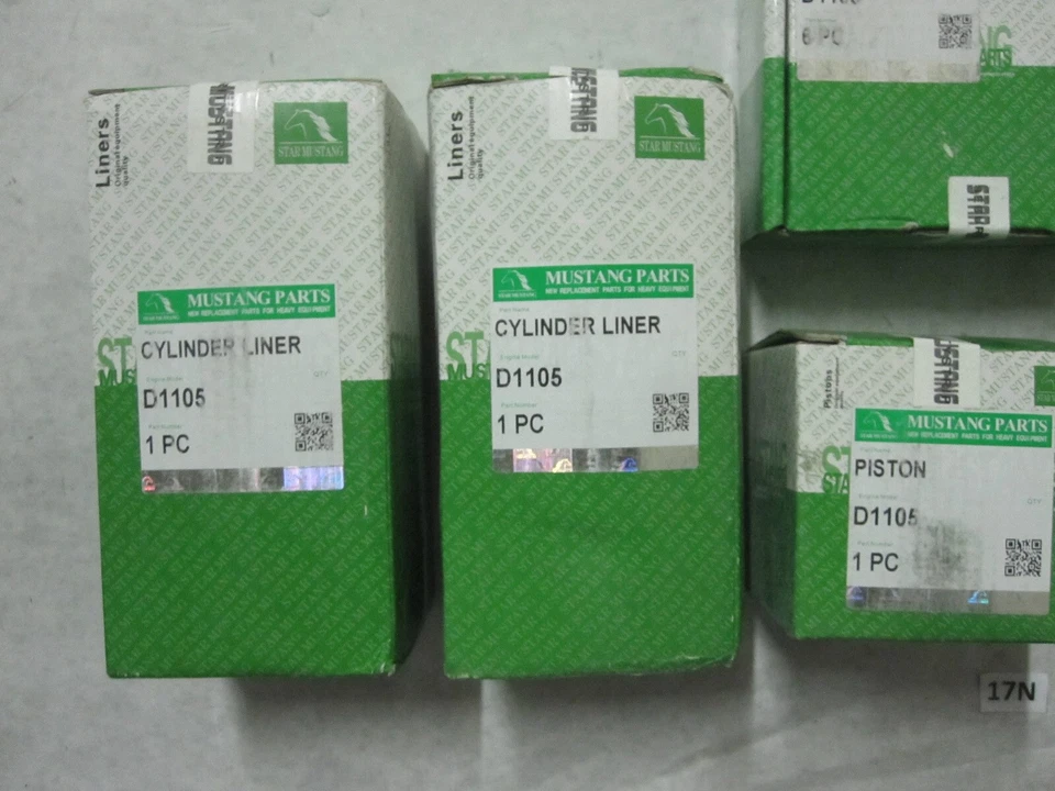 Cylinder Liner Sleeve Pistons Rings Valve Guide Main Insert For Kubota D1105 - Image 3 of 4