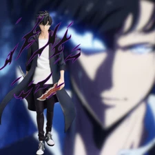 Solo Leveling 21cm Sung Jin Woo Action Figure Collectible Model Toy