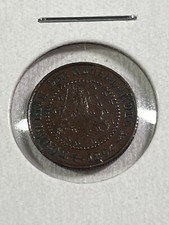 1894 Netherlands 1/2 Cent Small Bronze Coin