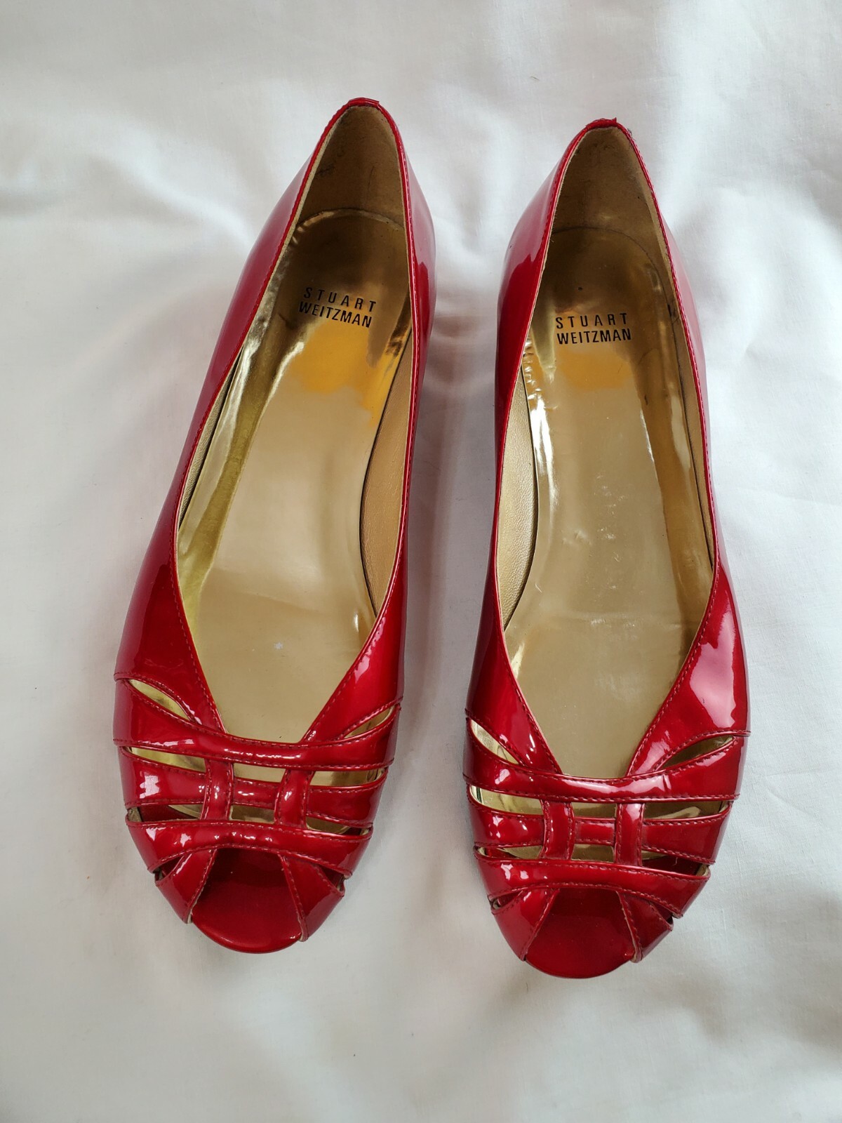 red flat heels