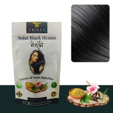 Herbal Black Henna Powder For Hair Colour Dye Plat base USDA Certified 30 gm 3Pc