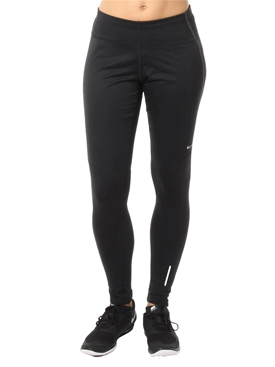 NEW! NIKE [XL] Women Element Shield STAY WARM Running Leggings-Black  381052-010