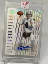 Derek Carr 2018 PANINI ILLUSIONS Illusionists AUTO SP #5/10 SSP AUTOGRAPH