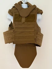 KDH Defense System Plate Carrier Large Coyote Cummerbund Buckle  MOLLE Surplus.