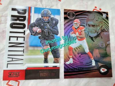 2023 Rashee Rice No. 22 & 56  Protential Score Illusions Kansas City Chiefs