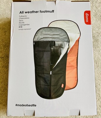 Diono All Weather Footmuff Cover Black Original Packaging Only