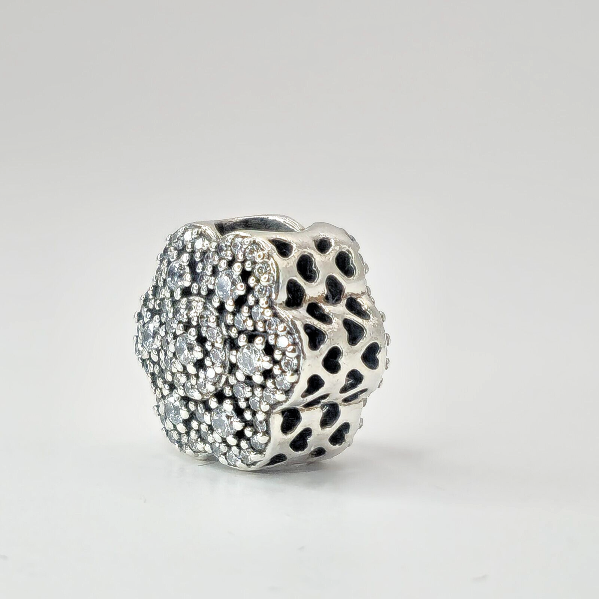 New Authentic PANDORA CRYSTALIZED FLORAL CHARM 791998CZ | eBay
