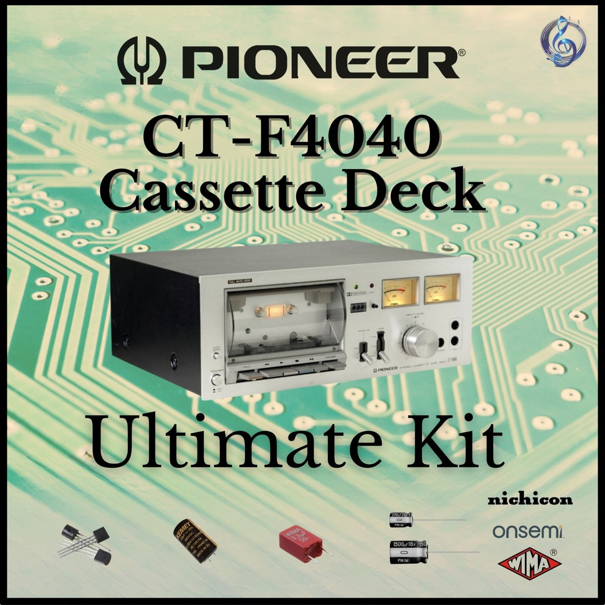 Pioneer CT-F4040 Cassette Deck Ultimate Upgrade Kit Genuine Parts