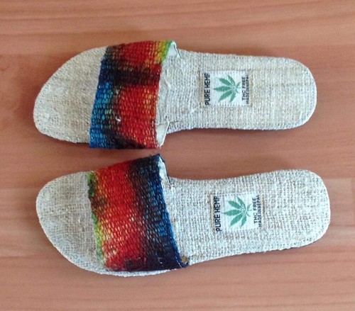 Tie Dye Hemp Slippers - Picture 2 of 12