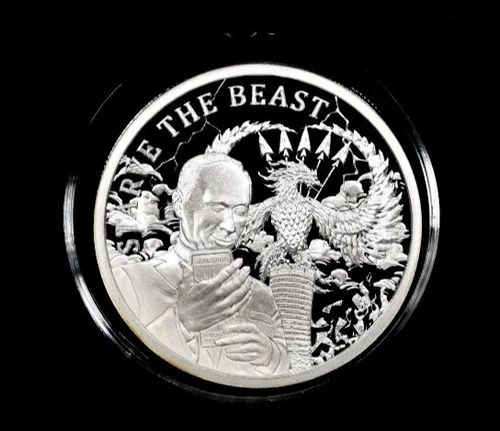 2019 STARVE THE BEAST SILVER SHIELD MINIMINTAGE.  1 oz Silver  PROOF