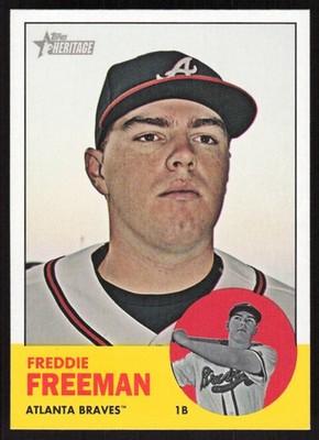 2012 Topps Heritage Freddie Freeman #53 Atlanta Braves