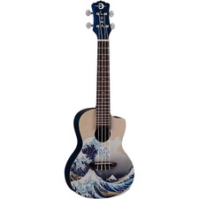 Luna Guitars Great Wave Concert Ukulele Satin Natural