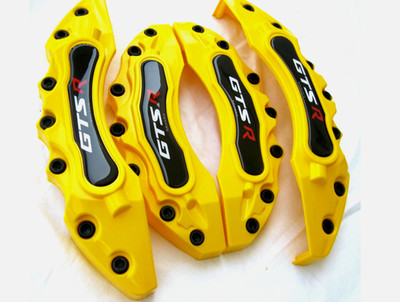 Brake Caliper Covers F150 Edge Fiesta Fusion Mustang Focus  Rims GTS YellowNew21