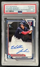 2024 Bowman Walker Jenkins Chrome Auto 1st Prospect #CPA-WJ Twins PSA 10