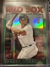 2021 Topps Chrome Ben Baller Xander Bogaerts Green Refractor /99
