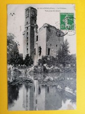 Old postcard 1913 SAGONNE (Dear) Le CHÂTEAU view taken from the ditches Castle Burg