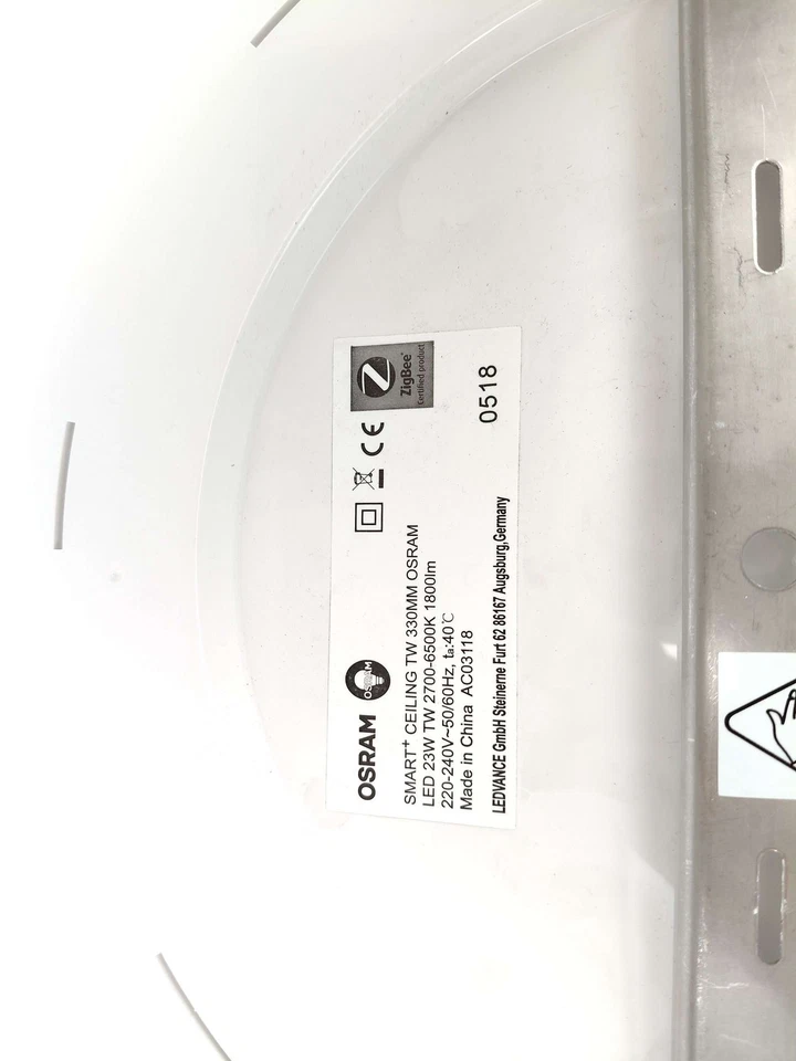 Plafoniera rotonda Osram 38 cm bianca, TW 330MM, 23W - Immagine 4 di 4