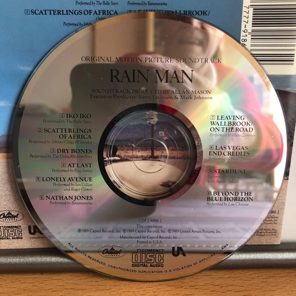 Rain Man - Original Motion Picture Soundtrack - Various Artists - CD 1989 - Bild 3 von 3