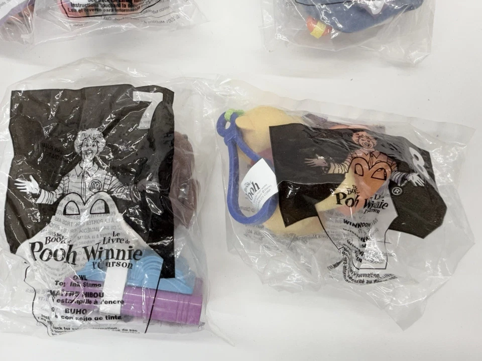 Vintage 2001 McDonalds Happy Meal Toys The Book Of Pooh Lot Of 9 Sealed Disney - Image 2 of 4