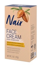 -3 PACK- Nair Hair Remover Moisturizing Face Cream, With Sweet Almond Oil, 2oz