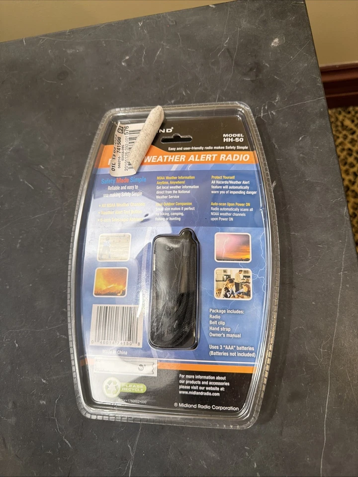 未开封 Midlands NOAA 口袋天气收音机 — 第 2/2 张图片