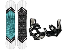 ALTITUDE WOMEN'S VISIONARY ALL-MOUNTAIN SNOWBOARD + RIDER BINDINGS S/M 6.5-9
