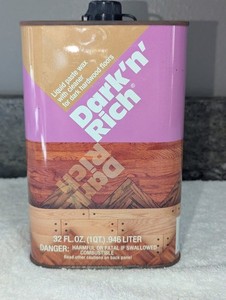 Bruce Liquid Paste Wax with Cleaner Dark'n'Rich 50 %full Discontinued Dark Brown