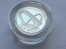 ~Simply Coins~ 2007 SILVER PROOF PIEDFORT MILLENNIUM BRIDGE ONE 1 POUND COIN