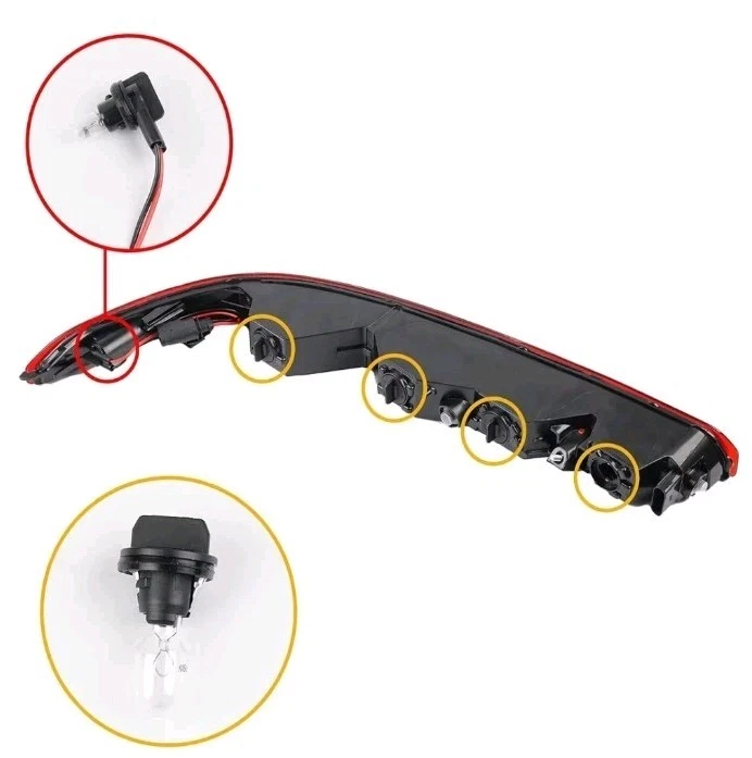 Dasbecan Rear Bumper Reflector Tail Light Fog Lamp Compatible with Audi Q7... - Image 3 of 4