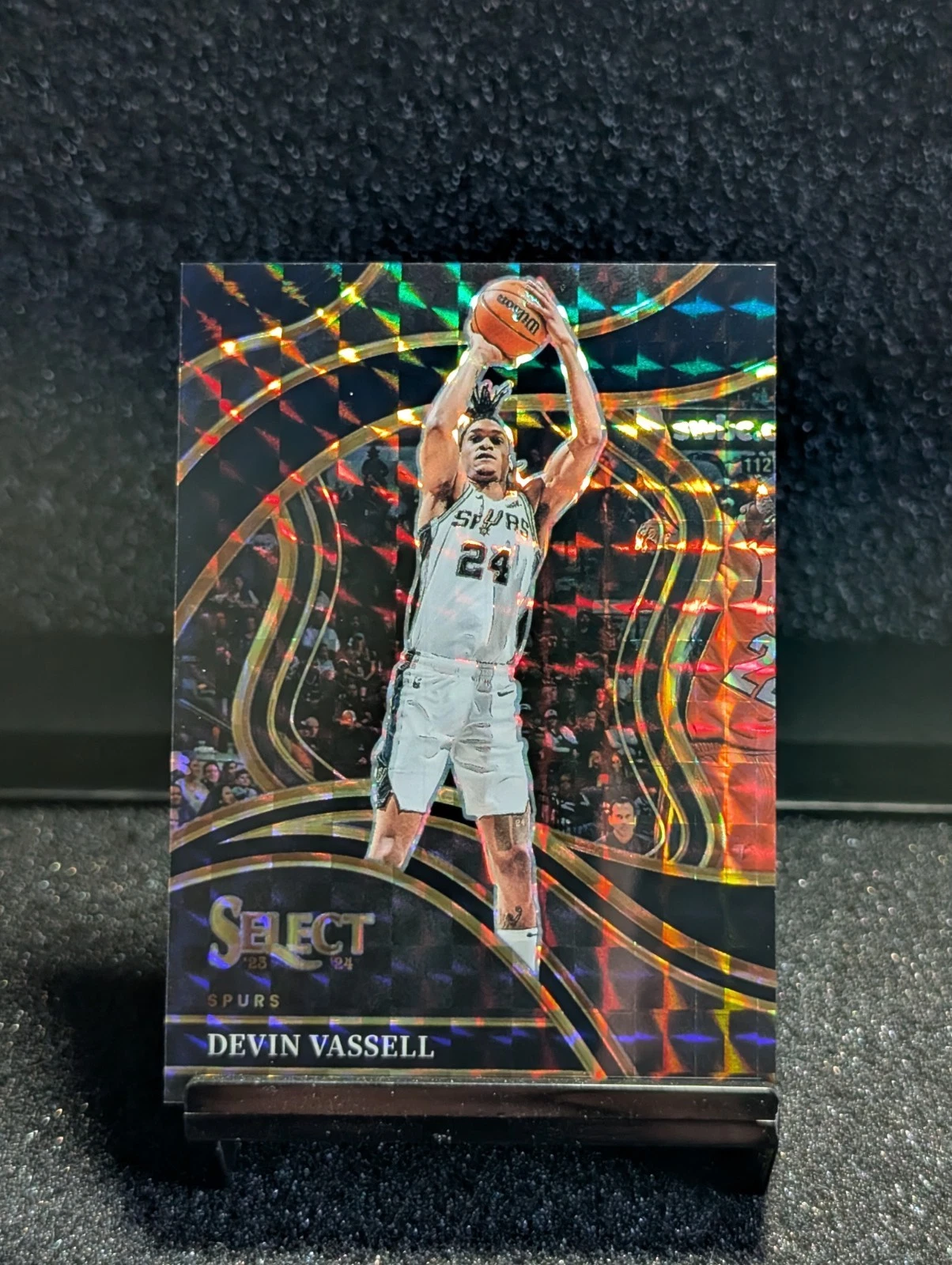 2023-24 Select Courtside Devin Vassell #248 Black Finite Prizm /1