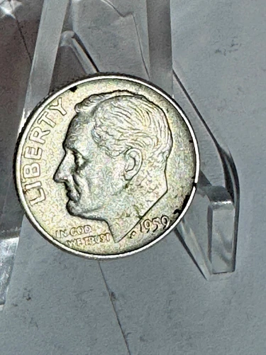 1959-D/D Roosevelt Dime 10C Extremely Fine Condition, D/D Error