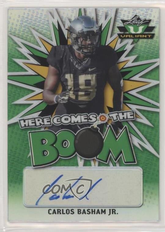 2021 Leaf Valiant Here Comes the Boom! 11/99 Carlos Basham Jr Rookie Auto RC 4z8