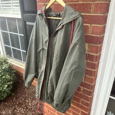 France Monoprix Femme Green Khaki Jacket Women's Size 42 Large