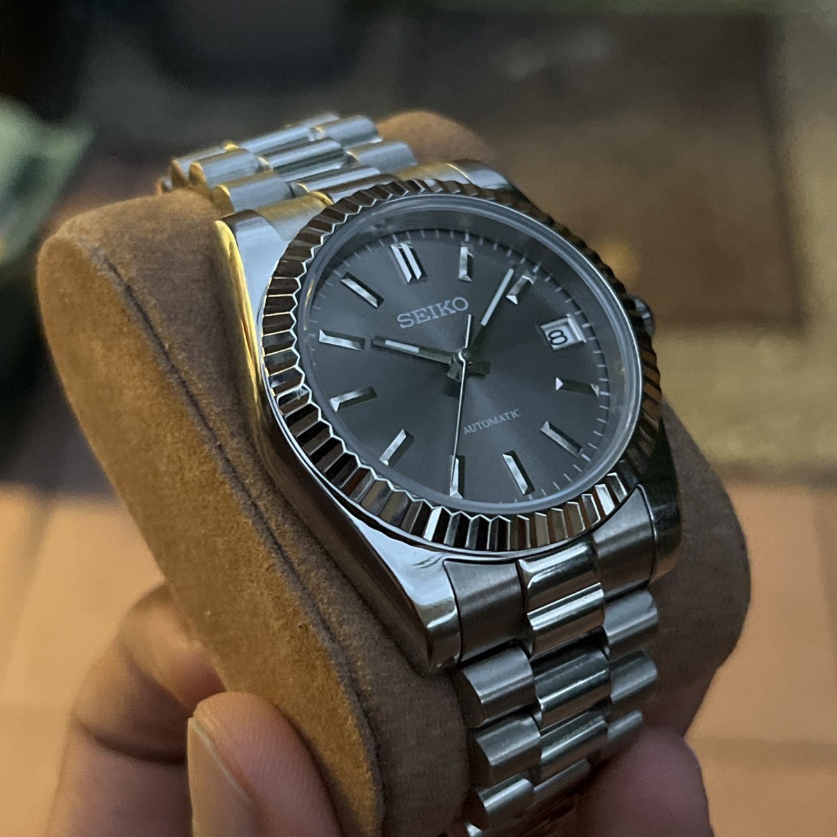 nh35 vintage mod custom sapphire dome 【公式通販】