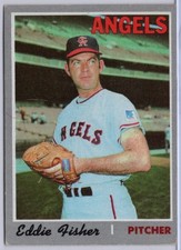 1970 Topps #156 Eddie Fisher in EX Condition Angels