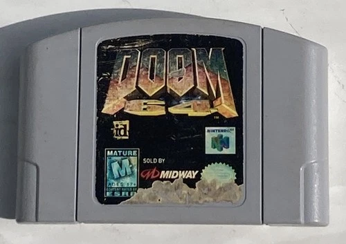 Doom 64 Nintendo 64 N64 Video Game Cartridge Only Authentic OEM  Tested Works