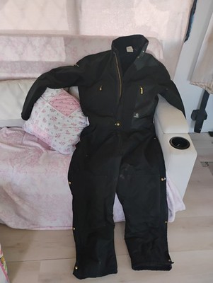 Carhartt Men Arctic Quilt Lined Yukon Coveralls Black Size 34 regular $300 