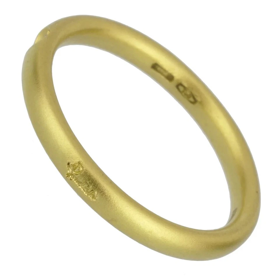 Anillo Pomellato Oro Amarillo 18k Acabado Satinado Diamante Talla 4 Foto 2 de 2