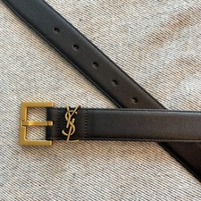 YSL Saint Laurent Belt Size 90cm Black
