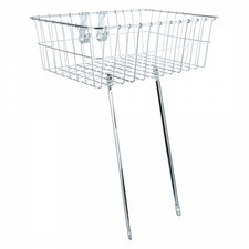 Wald Products 139 Front Basket Silver Steel 18x13x6 Wald Products 139 Front Basket Silver Steel 18x13x6